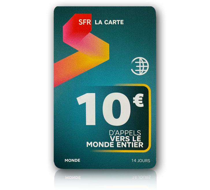 RECHARGE SFR MAGHREB AFRIQUE 10€