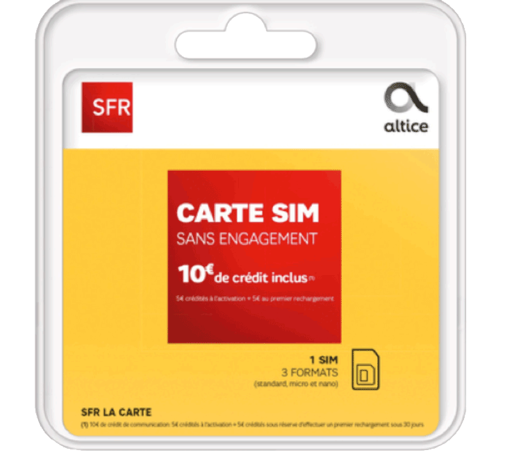 Sfr Carte Sim Prépayée Sans Abonnement Traverse Le Monde Tlm