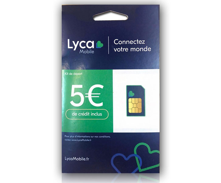 CARTE SIM PRÉPAYÉE SYMA 4€ DE CRÉDIT INCLUS