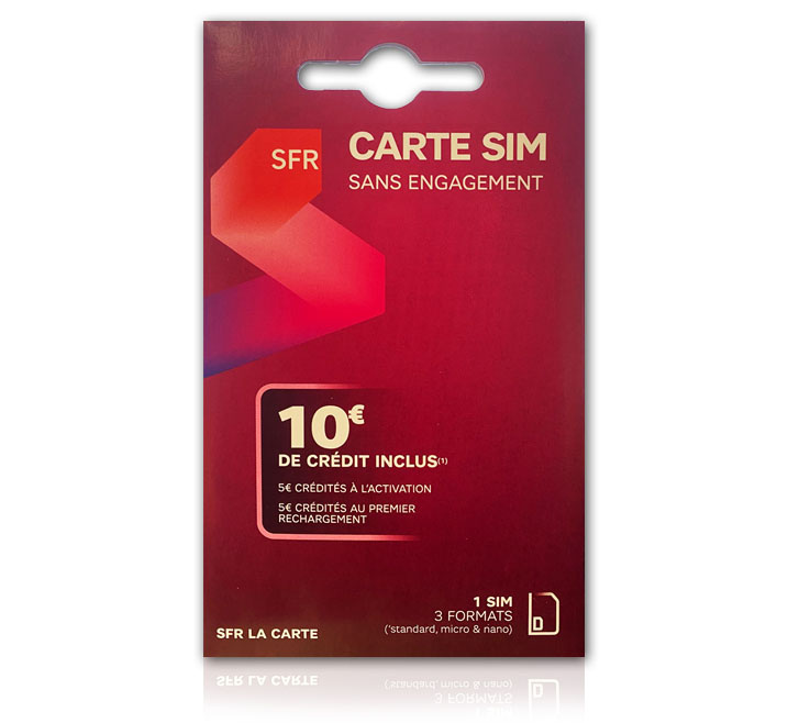 SFR Carte SIM Prépayée Sans Abonnement