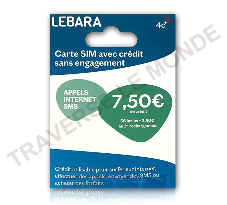 LEBARA mobile Carte SIM Prépayée Sans Abonnement