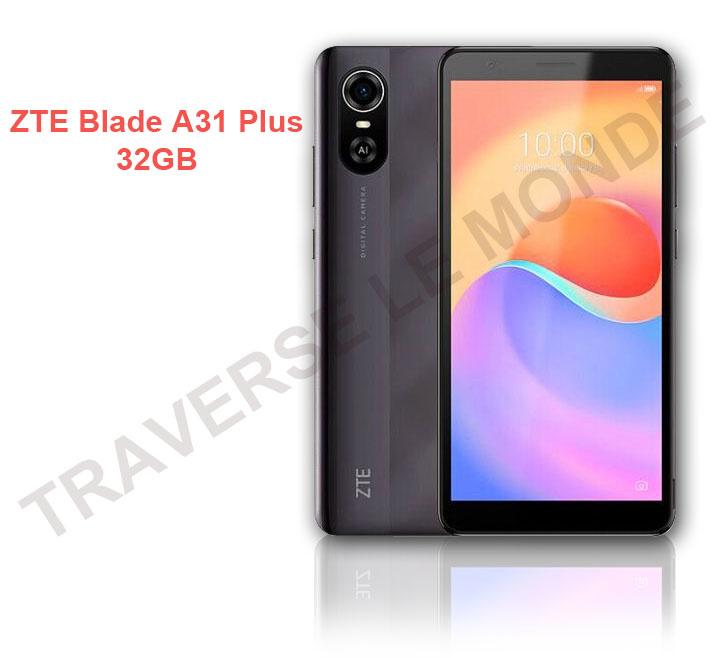 Smartphone ZTE Blade A31 Plus, 32 GB – Neuf –